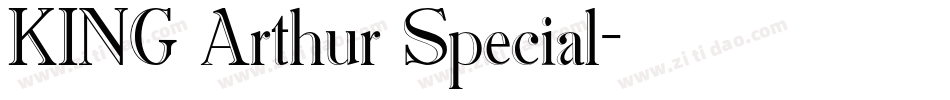 KING Arthur Special字体转换